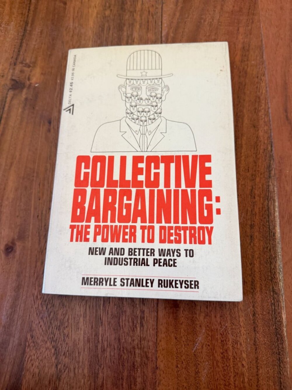 Collective Bargaining Merryle Rukeyser 1970 1st Delta Printing Vintage PB